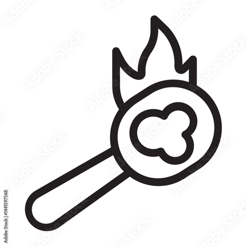 heroin line icon