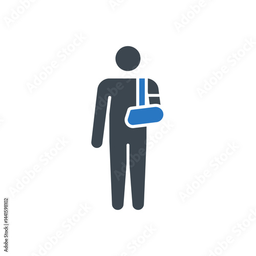 Arm Sling Injury Support Icon