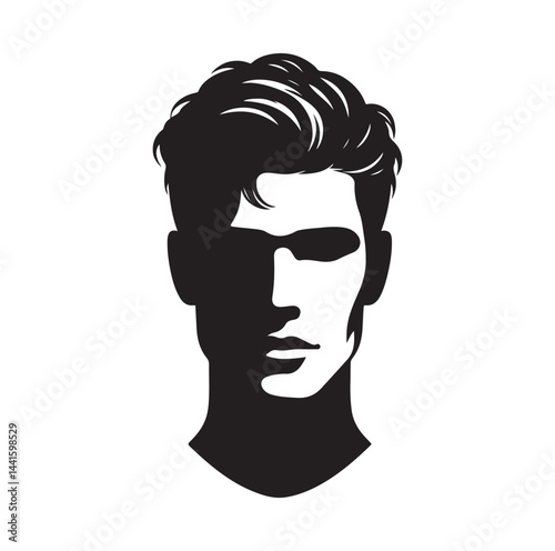 Male Model silhouette vector illustration 
