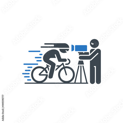 Cycling Sport Recording Icon