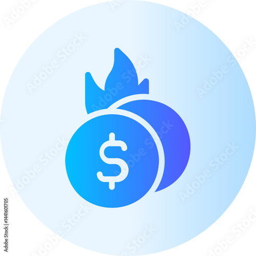 wasteful gradient icon