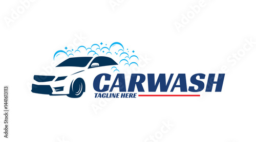 Car wash logo design template