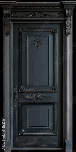 Decorative Vintage Frame. Old Style Door Frame in Modern Living Room
