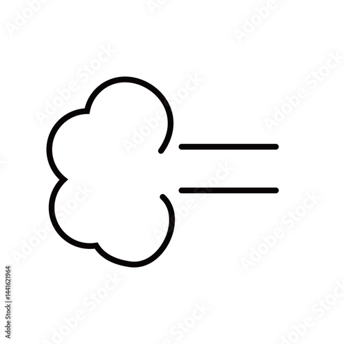 感情表現　ため息　空気　イラスト　モノクロ