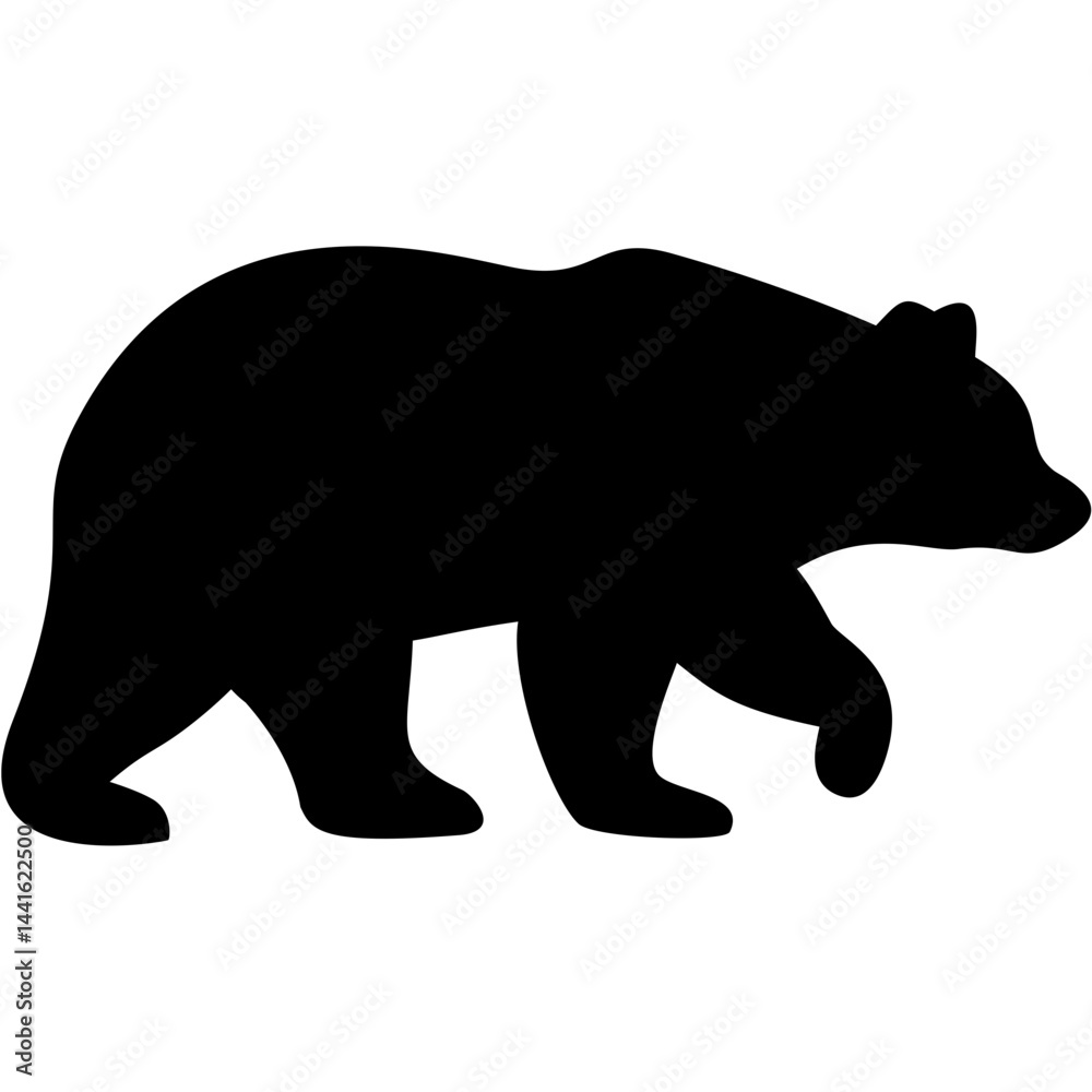 Fototapeta premium Bear Silhouette