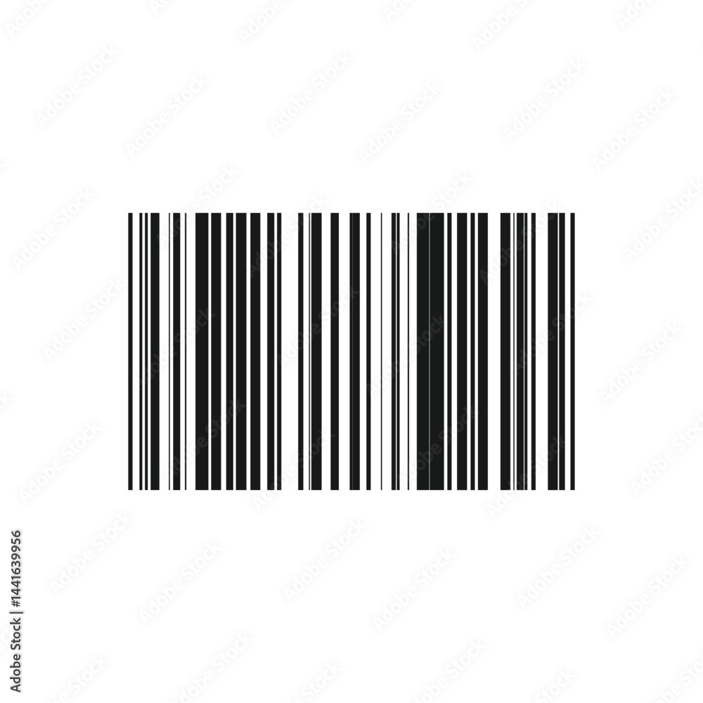 Flat style bar code vector icon isolated on white background. Vector illustration. EPS 10 Flat style bar code vector icon isolated on white background. Vector illustration. EPS 10
