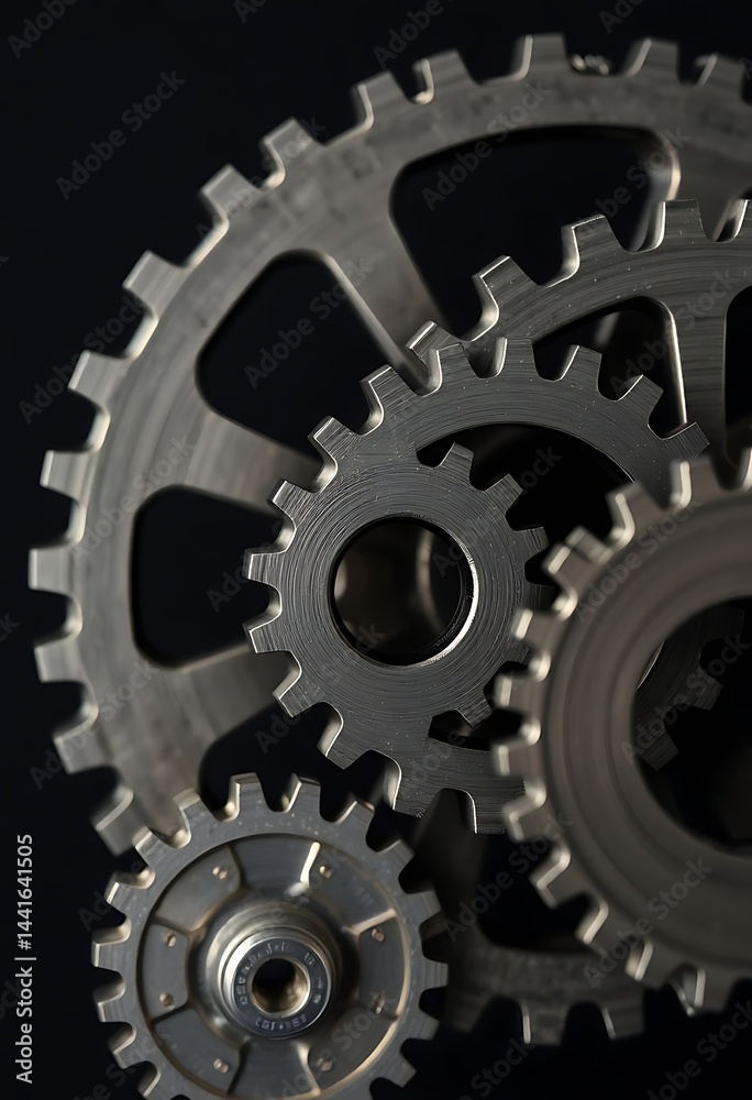 close up of two gears on a black background close up of two gears on a black background
