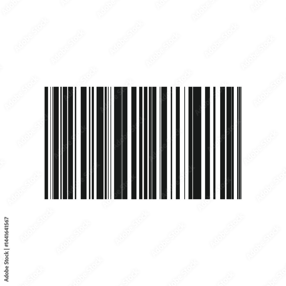 Minimalist barcode pattern, Retail barcode icon, Bar code vector, Barcode vector icon or bar code scan label for product price tag Minimalist barcode pattern, Retail barcode icon, Bar code vector, Barcode vector icon or bar code scan label for product price tag
