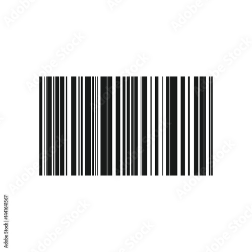Minimalist barcode pattern, Retail barcode icon, Bar code vector, Barcode vector icon or bar code scan label for product price tag