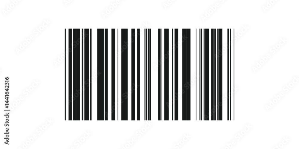 Realistic barcode icon. Bar code icon. Black barcode icon. Vector illustration, EPS 10 Realistic barcode icon. Bar code icon. Black barcode icon. Vector illustration, EPS 10