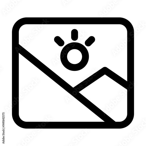 Sunrise view icon