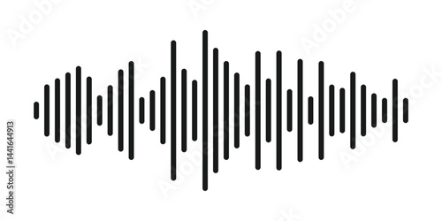 Vector sound wave icon