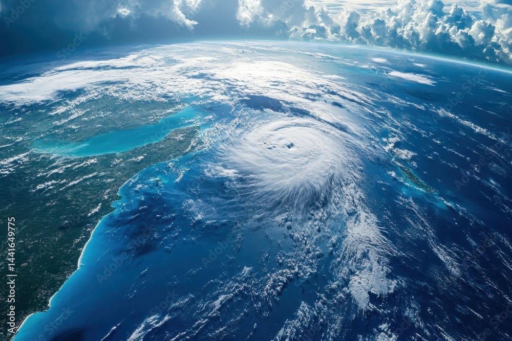 weather satellite aerial view