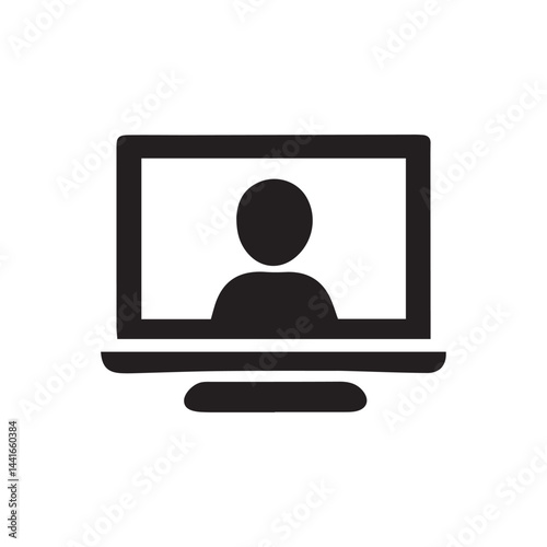 vector illustration of a computer monitor