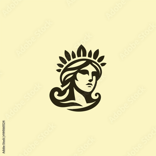 Roman lady logo