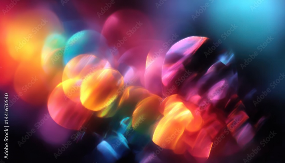 vibrant abstract image with colorful blurred circular light orbs creating a dynamic and dreamy atmosphere vibrant abstract image with colorful blurred circular light orbs creating a dynamic and dreamy atmosphere