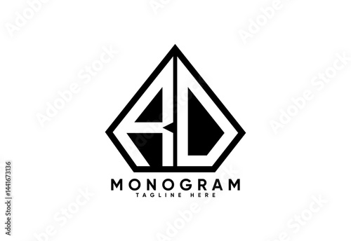 Free Download RD letter creative monogram vector logo design. - GFXLoad