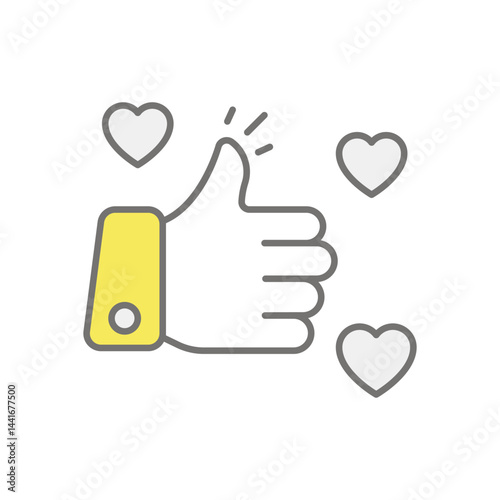 Like icon vector stock illustration