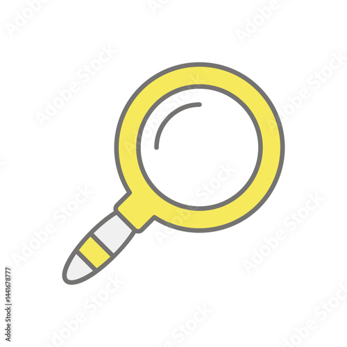 Magnifire icon vector stock illustration