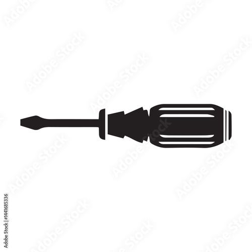 vector screwdriver on white background