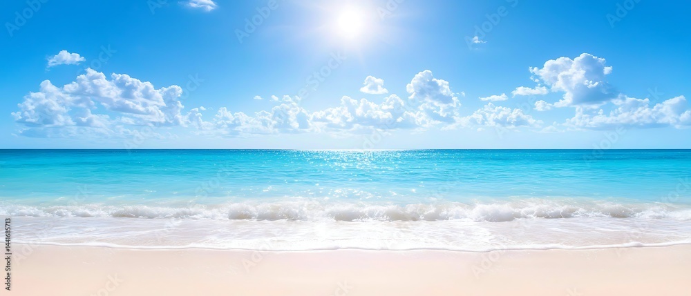 Fototapeta premium Sunny Beach Horizon View