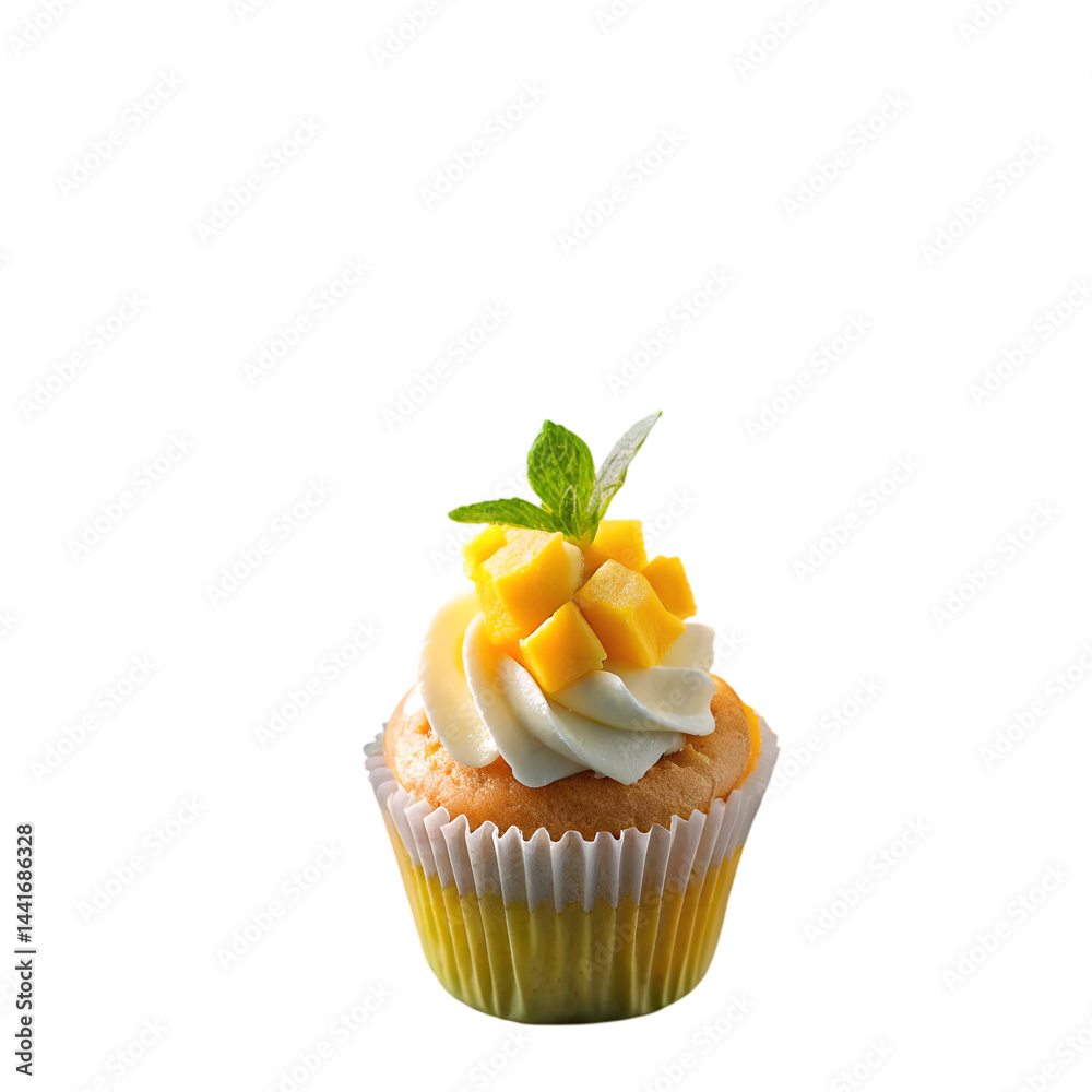 custom made wallpaper toronto digitalTropical-inspired cupcakes with fresh mint and mango chunks perfect for summer celebration