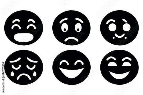 Beautiful emojis for social media, which you can use Web imoji icon set