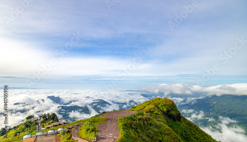 The most beautiful Viewpoint phu thap buek in phetchabuncity phetchabun,Thailand. photo