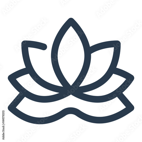 Lotus Flower Symbol for Yoga
