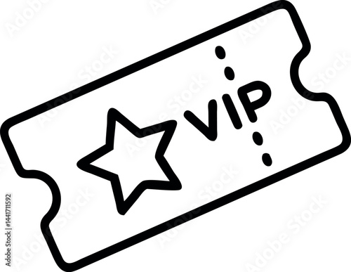 A Minimal event ticket icon