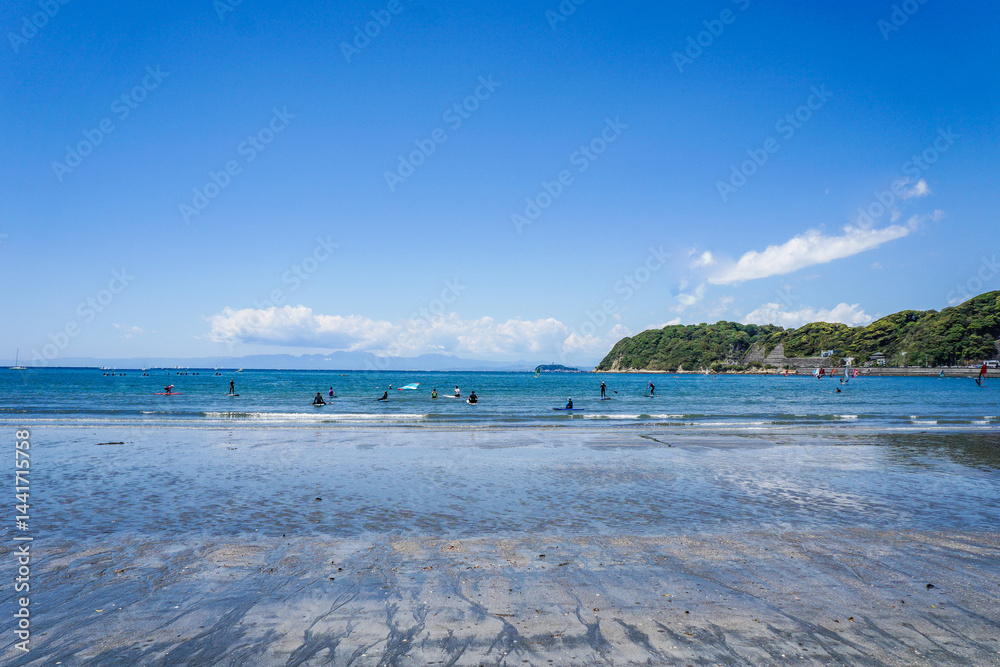 神奈川県の逗子海岸