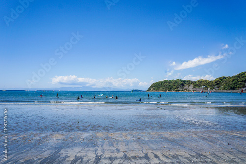 Obraz na płótnie 神奈川県の逗子海岸 w salonie