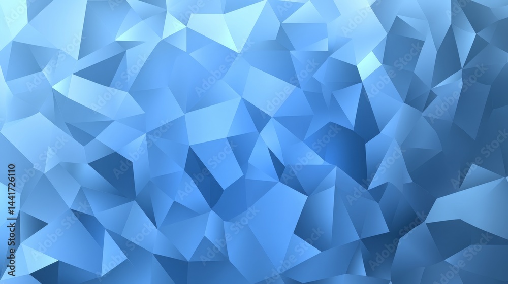 Abstract blue geometric background with polygonal lines and triangles Abstract blue geometric background with polygonal lines and triangles