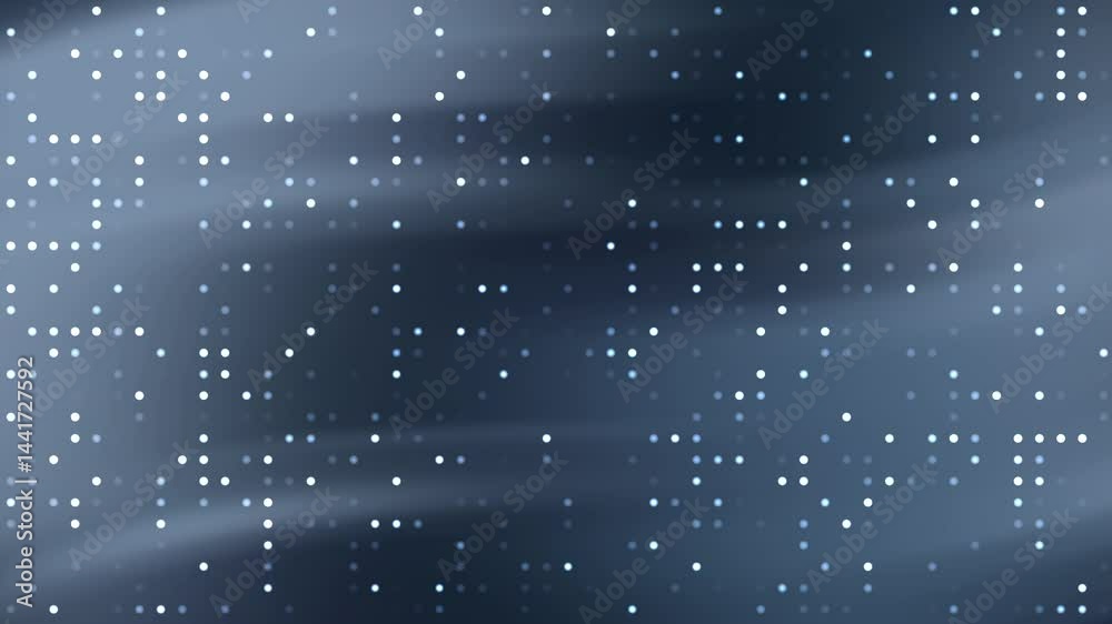 Blurry blue background with white blink dots is a versatile backdrop for web design, social media posts, or digital presentations.

