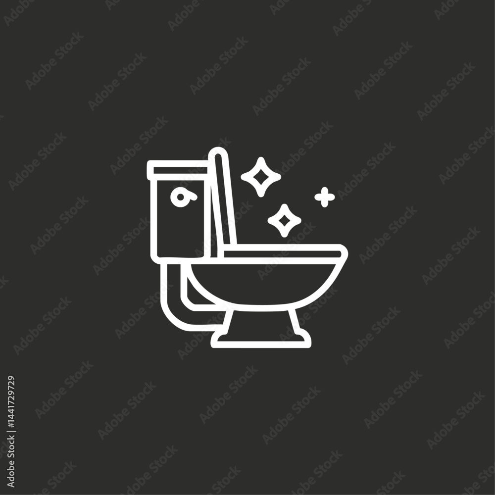 Toilet seat icons flat vector design Toilet seat icons flat vector design