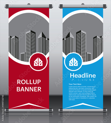 Business Marketing rollup banner design, corporate Business rollup banner Template Design. Digital Marketing Agency rollup banner design.