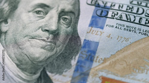 Wallpaper Mural A CloseUp Image of a Detailed Hundred Dollar Bill Showcasing Its Various Unique Features Torontodigital.ca