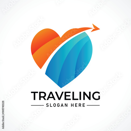 Traveling tour holiday trip summer logo