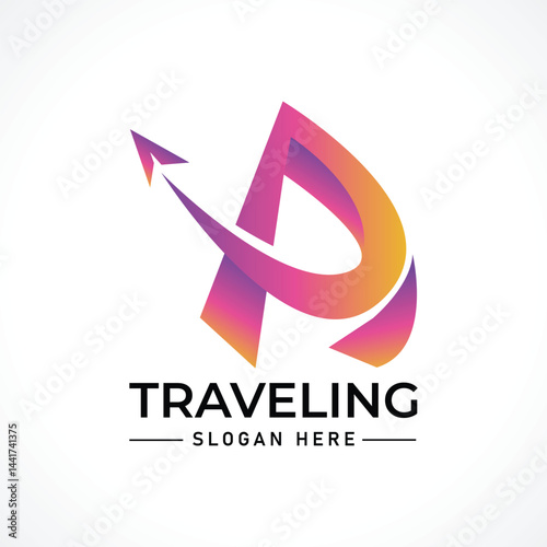 Traveling tour holiday trip summer logo