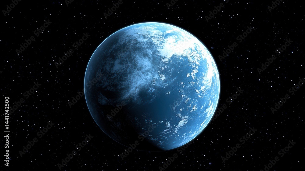 blue planet in space blue planet in space