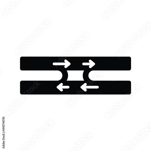 Convergence concept shown with arrows pointing towards the center silhouette