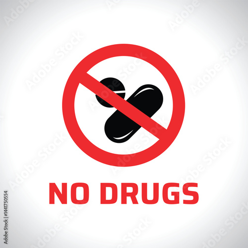 International Day Against Drug Abuse & illicit Trafficking, no drugs