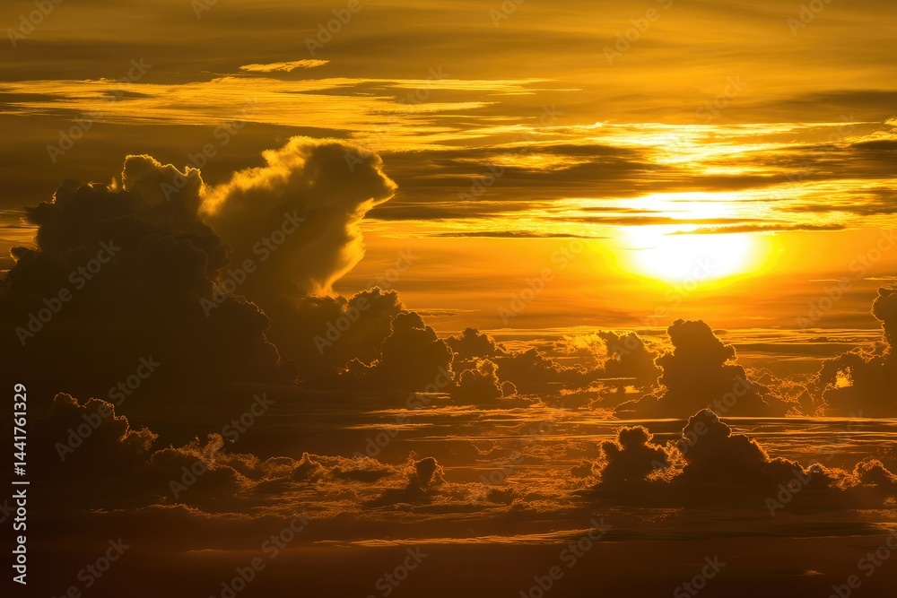 Golden Sunrise Cloudscape