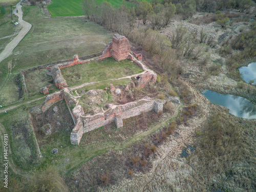 Obraz na płótnie Bobrowniki Castle Ruins, Poland. w salonie