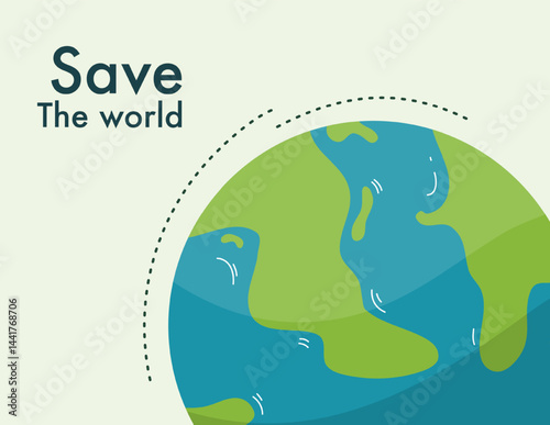 earth vector design for ozone and earth day event