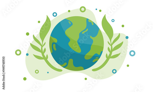 earth vector design for ozone and earth day event