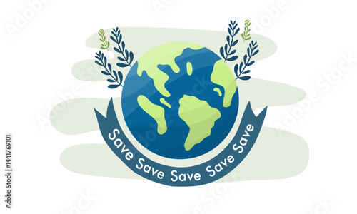 earth vector design for ozone and earth day event