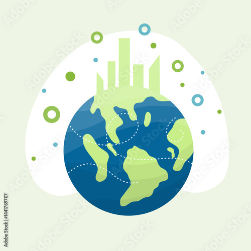 earth vector design for ozone and earth day event