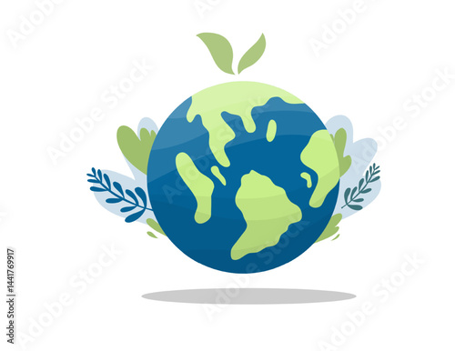 earth vector design for ozone and earth day event