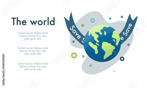 earth vector design for ozone and earth day event